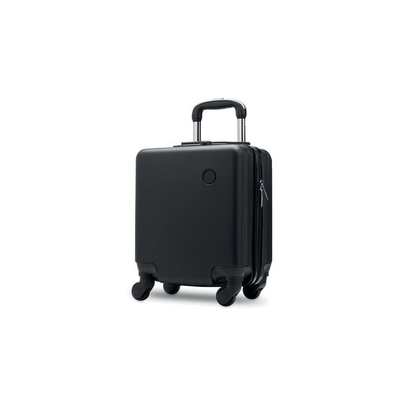 Valise trolley compacte et pratique personnalisée STOR sous siège Matières : ABS Couleurs : noir goodies publicitaire événementi