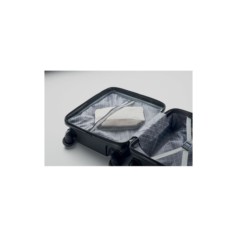 Valise trolley compacte et pratique personnalisée STOR sous siège Matières : ABS Couleurs : noir livraison express 24h 48h