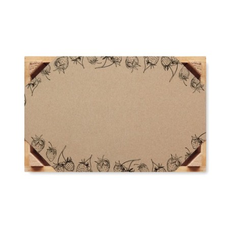 Kit Éco-responsable de Culture de Fraises dans une Cai - STRAWBERRY Matières : bois Couleurs : bois personnalisable avec votre l