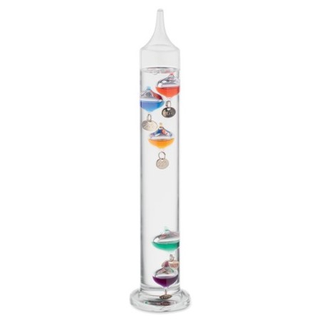 Thermomètre en verre personnalisé de 28 cm - GALI Matières : verre Couleurs : transparent