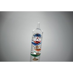 Thermomètre en verre personnalisé de 28 cm - GALI Matières : verre Couleurs : transparent 2