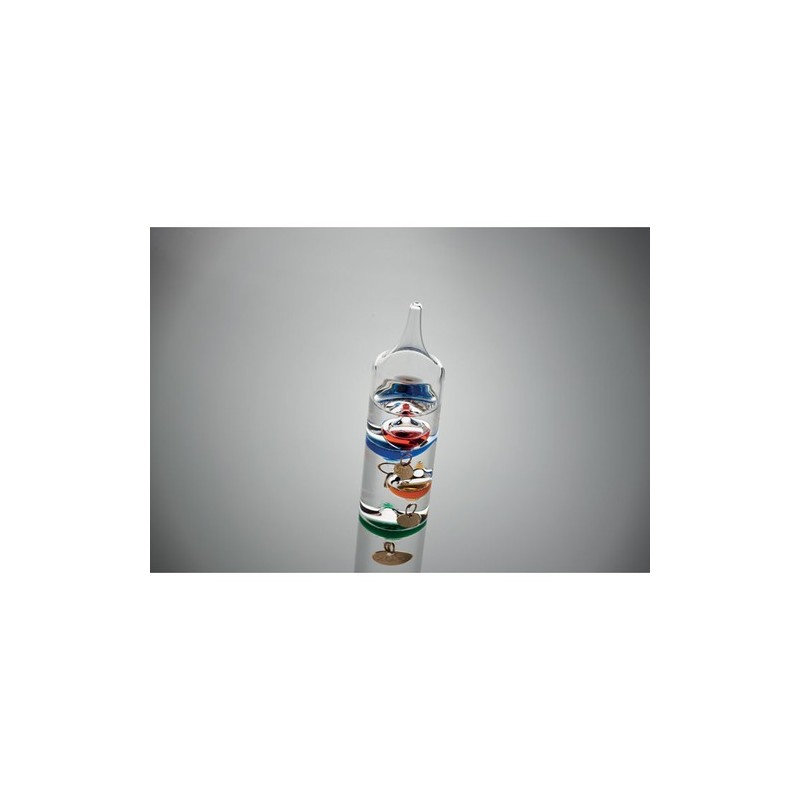 Thermomètre en verre personnalisé de 28 cm - GALI Matières : verre Couleurs : transparent personnalisable avec votre logo