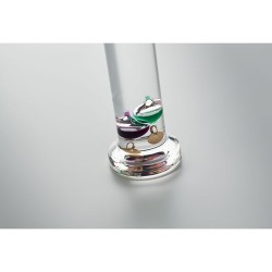 Thermomètre en verre personnalisé de 28 cm - GALI Matières : verre Couleurs : transparent marquage laser ultra précis