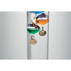 Thermomètre en verre personnalisé de 28 cm - GALI Matières : verre Couleurs : transparent livraison express 24h 48h