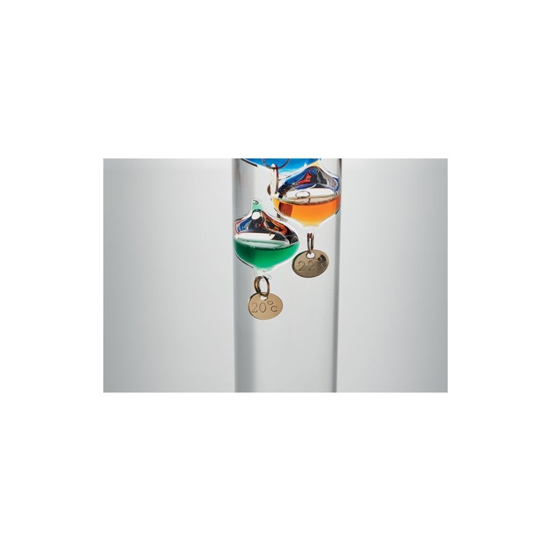 Thermomètre en verre personnalisé de 28 cm - GALI Matières : verre Couleurs : transparent livraison express 24h 48h