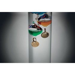 Thermomètre en verre personnalisé de 28 cm - GALI Matières : verre Couleurs : transparent objet promotionnel éco-responsable