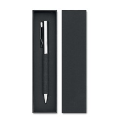 Stylo bille twist en métal personnalisé avec boîte - SCRIBI Matières : acier inoxydable Couleurs : noir 2