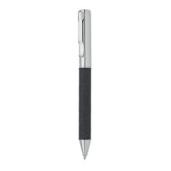 Stylo bille twist en métal personnalisé avec boîte - SCRIBI Matières : acier inoxydable Couleurs : noir goodies publicitaire évé