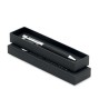 Stylo bille twist en métal personnalisé avec boîte - SCRIBI Matières : acier inoxydable Couleurs : noir impression haute définit