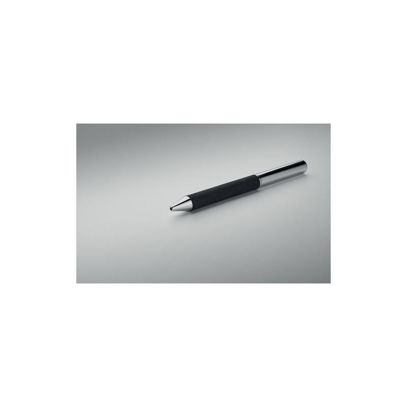 Stylo bille twist en métal personnalisé avec boîte - SCRIBI Matières : acier inoxydable Couleurs : noir marquage laser ultra pré