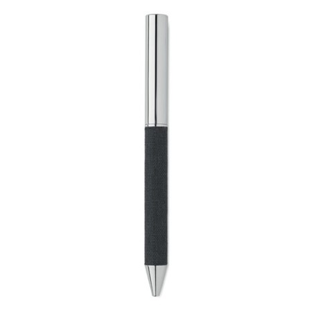 Stylo bille twist en métal personnalisé avec boîte - SCRIBI Matières : acier inoxydable Couleurs : noir livraison express 24h 48