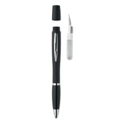 Stylo multifonction personnalisé avec kit de nettoyage  TWS Matières : polypropylène (PP) Couleurs : noir