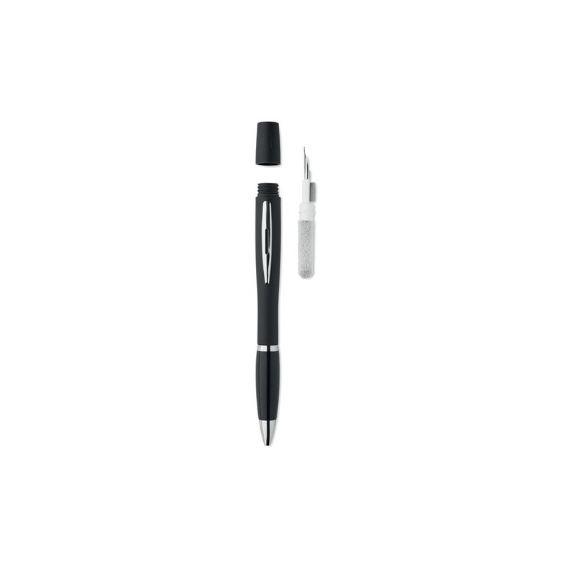 Stylo multifonction personnalisé avec kit de nettoyage  TWS Matières : polypropylène (PP) Couleurs : noir