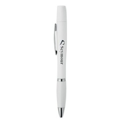 Stylo multifonction personnalisé avec kit de nettoyage  TWS Matières : polypropylène (PP) Couleurs : blanc marquage laser ultra 