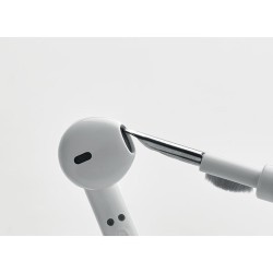 Stylo multifonction personnalisé avec kit de nettoyage  TWS Matières : polypropylène (PP) Couleurs : blanc accessoire événementi