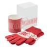 Coffret pratique Hiver avec Mug et Gants - COPITO Matières : céramique Couleurs : rouge