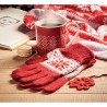 Coffret pratique Hiver avec Mug et Gants - COPITO Matières : céramique Couleurs : rouge cadeau collaborateur premium