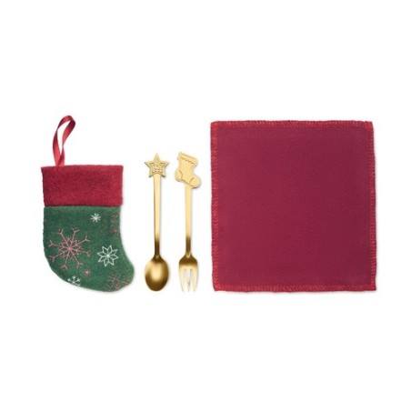 Set de Couverts à Dessert HOLLYWARE - Élégance Festive