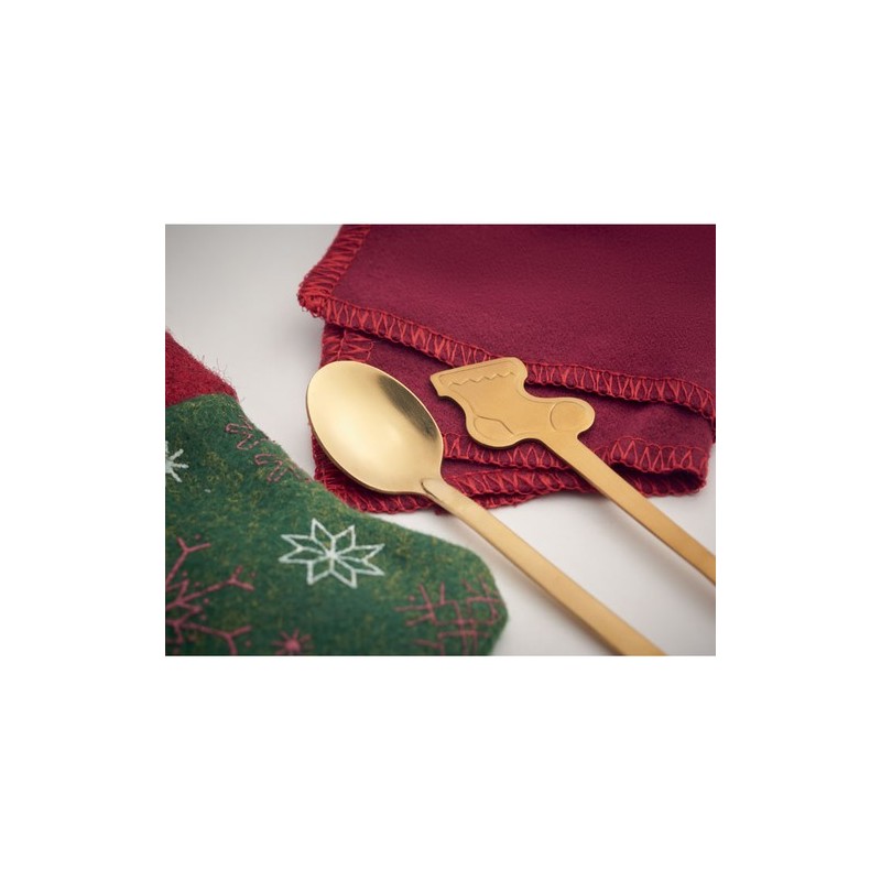 Set de Couverts à Dessert HOLLYWARE - Élégance Festive
