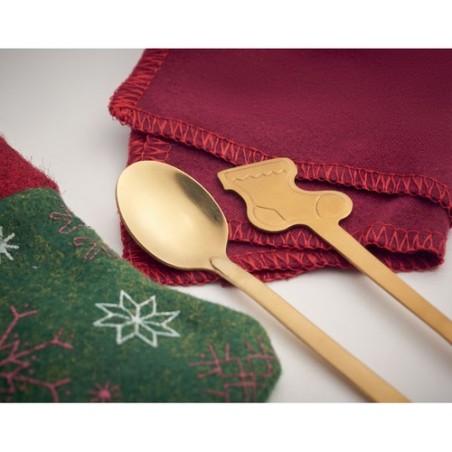 Set de Couverts à Dessert HOLLYWARE - Élégance Festive