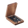 Câbles 3 en 1 personnalisés - Set économique pour tous vos appareils VERSA Matières : bambou Couleurs : bois
