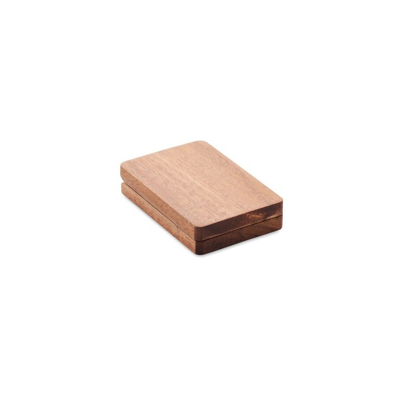 Câbles 3 en 1 personnalisés - Set économique pour tous vos appareils VERSA Matières : bambou Couleurs : bois cadeau entreprise p