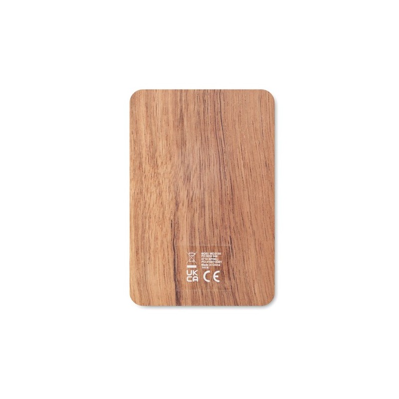 Câbles 3 en 1 personnalisés - Set économique pour tous vos appareils VERSA Matières : bambou Couleurs : bois cadeau collaborateu