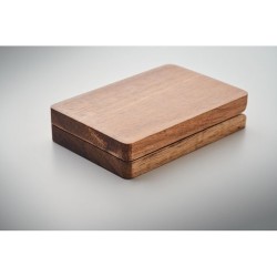 Câbles 3 en 1 personnalisés - Set économique pour tous vos appareils VERSA Matières : bambou Couleurs : bois personnalisation ra