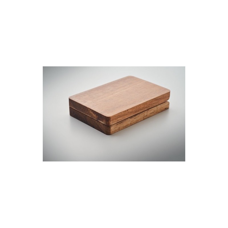 Câbles 3 en 1 personnalisés - Set économique pour tous vos appareils VERSA Matières : bambou Couleurs : bois personnalisation ra