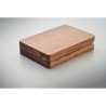 Câbles 3 en 1 personnalisés - Set économique pour tous vos appareils VERSA Matières : bambou Couleurs : bois personnalisation ra