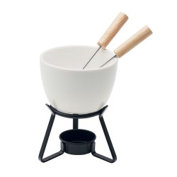 Set à fondue en céramique personnalisée 240 ml - KASE Matières : céramique Couleurs : blanc