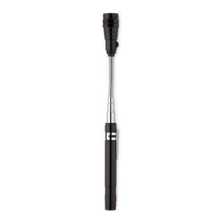 Lampe Extensible Unique Publicitaire - STRECH-TORCH Matières : aluminium Couleurs : noir cadeau entreprise pas cher