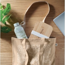 Set personnalisé de 2 pièces  pour le déjeuner : Bouteille et Boîte à Déjeuner EMERALD Couleurs : blanc Matières : acier inoxyda