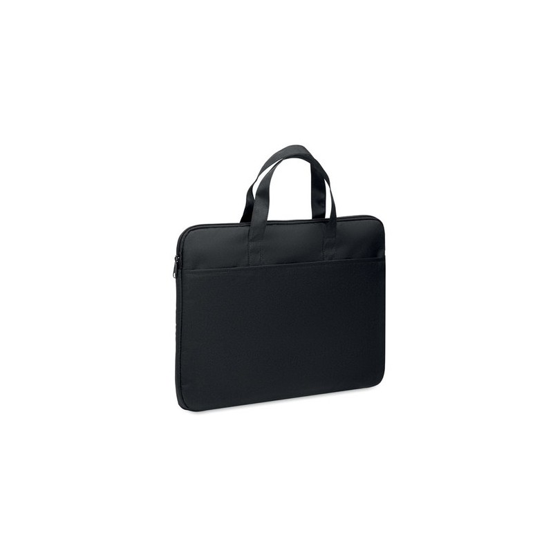 Sacoche personnalisable  pour portable 15" FODRAL Matières : PET recyclé Couleurs : noir