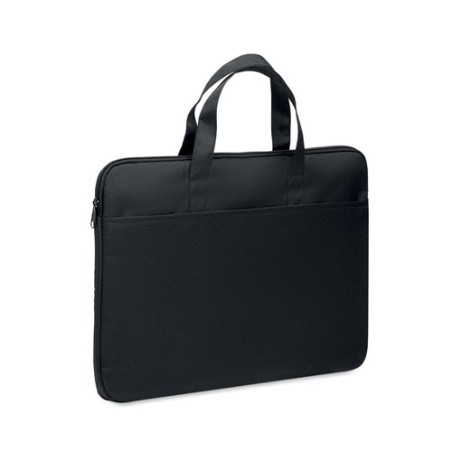 Sacoche personnalisable  pour portable 15" FODRAL Matières : PET recyclé Couleurs : noir