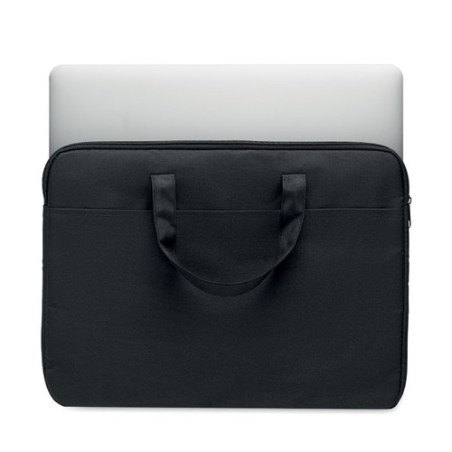 Sacoche personnalisable  pour portable 15" FODRAL Matières : PET recyclé Couleurs : noir personnalisable avec votre logo