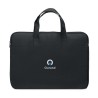 Sacoche personnalisable  pour portable 15" FODRAL Matières : PET recyclé Couleurs : noir goodies publicitaire événementiel
