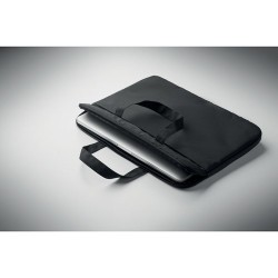 Sacoche personnalisable  pour portable 15" FODRAL Matières : PET recyclé Couleurs : noir impression haute définition