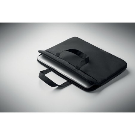 Sacoche personnalisable  pour portable 15" FODRAL Matières : PET recyclé Couleurs : noir impression haute définition