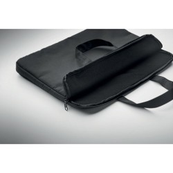 Sacoche personnalisable  pour portable 15" FODRAL Matières : PET recyclé Couleurs : noir marquage laser ultra précis