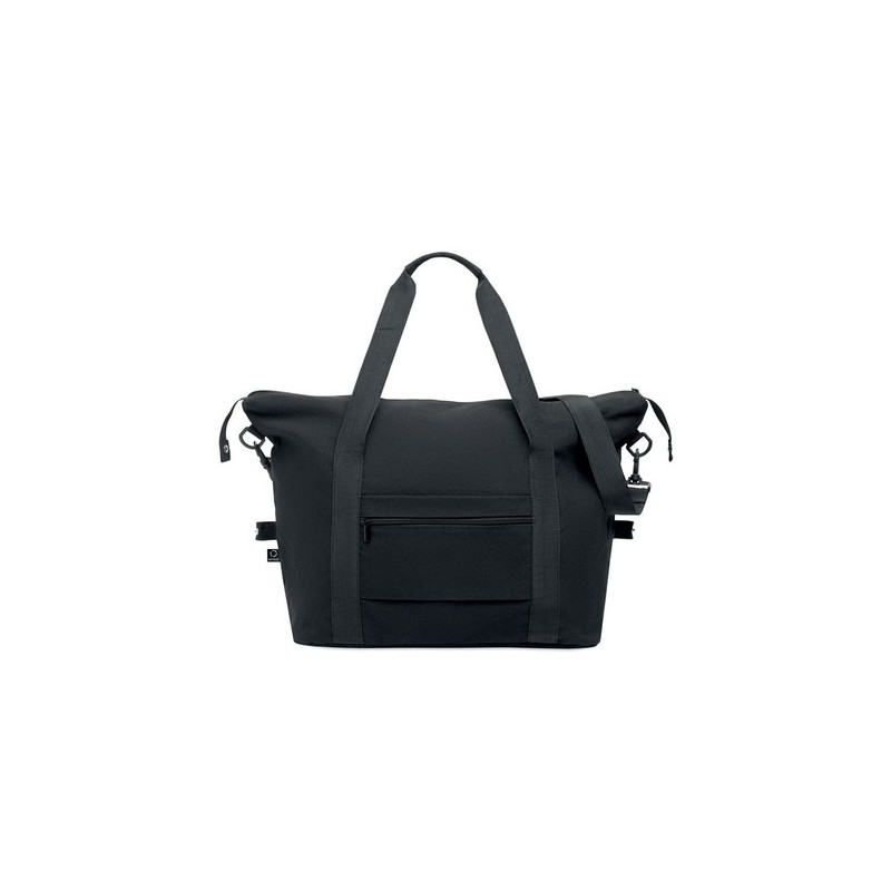 Sac weekend  en matériau recyclé KOPER TOTE Matières : coton recyclé Couleurs : noir personnalisable avec votre logo