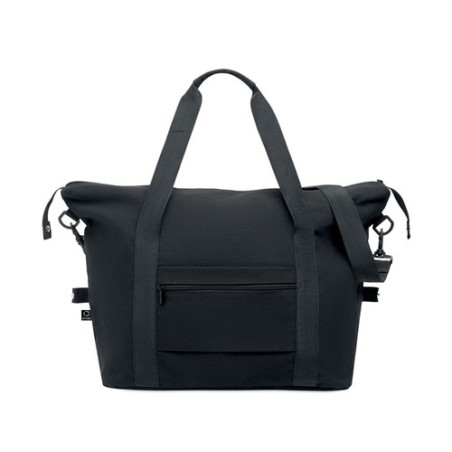 Sac weekend  en matériau recyclé KOPER TOTE Matières : coton recyclé Couleurs : noir personnalisable avec votre logo