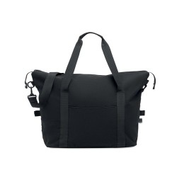 Sac weekend  en matériau recyclé KOPER TOTE Matières : coton recyclé Couleurs : noir impression haute définition