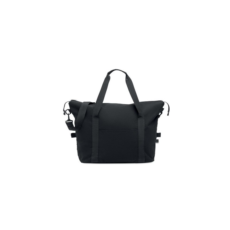 Sac weekend  en matériau recyclé KOPER TOTE Matières : coton recyclé Couleurs : noir impression haute définition