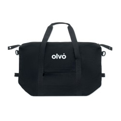Sac weekend  en matériau recyclé KOPER TOTE Matières : coton recyclé Couleurs : noir marquage laser ultra précis
