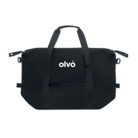 Sac weekend  en matériau recyclé KOPER TOTE Matières : coton recyclé Couleurs : noir marquage laser ultra précis