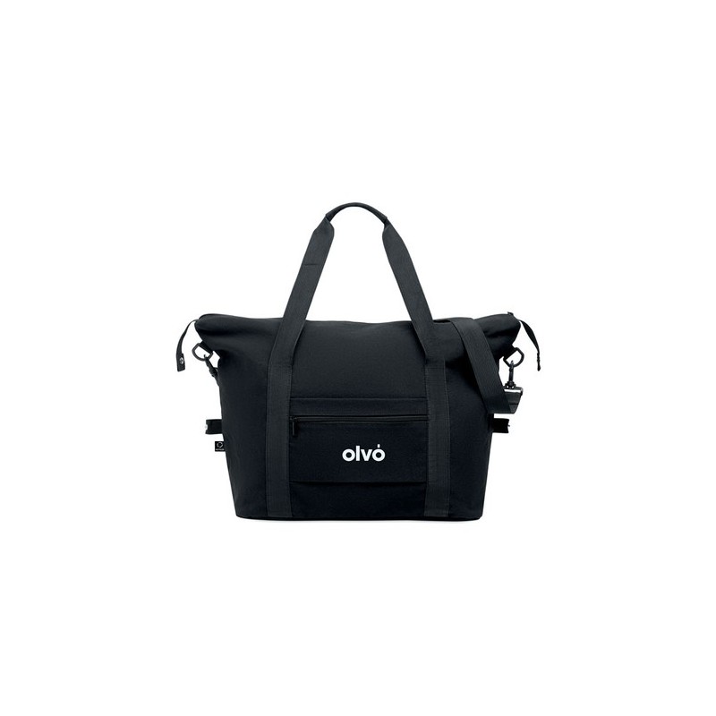 Sac weekend  en matériau recyclé KOPER TOTE Matières : coton recyclé Couleurs : noir cadeau collaborateur premium