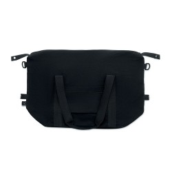 Sac weekend  en matériau recyclé KOPER TOTE Matières : coton recyclé Couleurs : noir accessoire événementiel unique