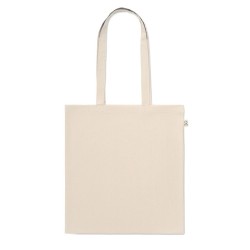 Sac shopping  en coton recyclé personnalisé VIVEKA Matières : coton recyclé Couleurs : beige 2