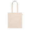 Sac shopping  en coton recyclé personnalisé VIVEKA Matières : coton recyclé Couleurs : beige personnalisable avec votre logo
